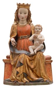 Gotische Madonna mit Kind Salzburg um 1430